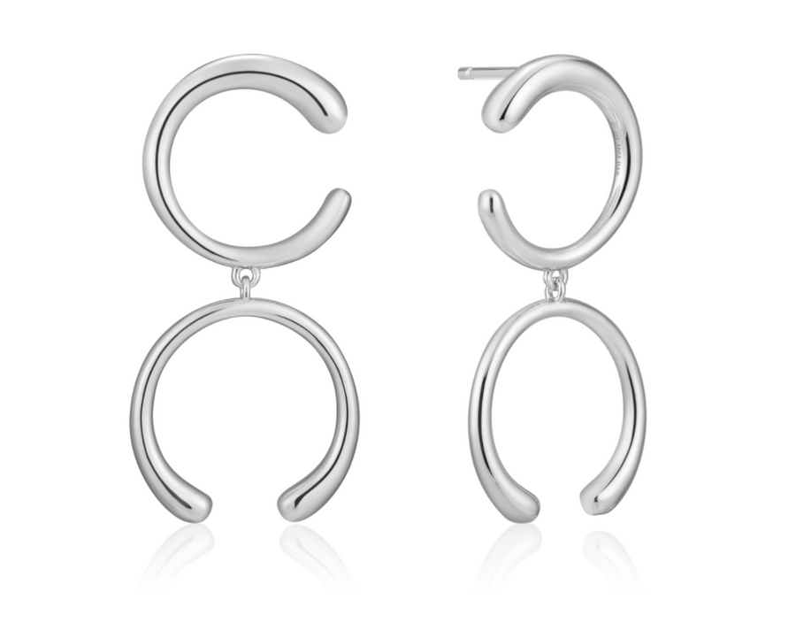 LUXE DOUBLE CURVE EARRING
