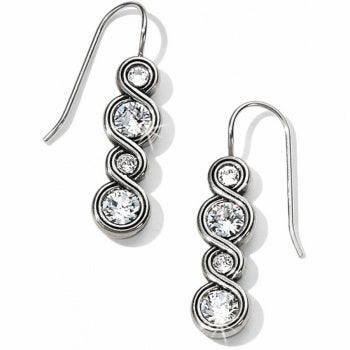 JA1831 Infinity Sparkle French Wire Earrings