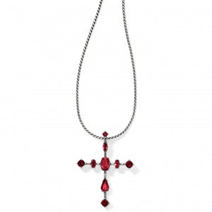 JL7624 One Love Cross Ruby Necklace