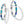 Load image into Gallery viewer, JA5693 Blue Showers Leverback Hoop Earrings
