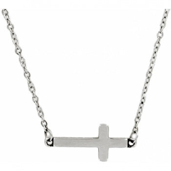 JN8862 Silver Starry Night Cross Necklace