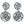 Load image into Gallery viewer, JA4513 Halo Post Drop Earrings
