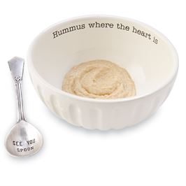 Hummus Bowl & Spoon Set