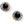 Load image into Gallery viewer, JA590D Neptune&#39;s Rings Black Agate Button Earrings
