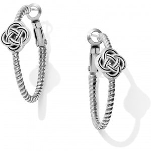 JA4940 Interlok Knot Rope Hoop Earrings