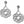 Load image into Gallery viewer, JA5530 Interlok Convertible Post Drop Earrings
