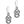 Load image into Gallery viewer, JA6230 Interlok Braid Petite Leverback Earrings
