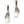 Load image into Gallery viewer, JA497B Neptune&#39;s Rings Crystal Teardrop Earrings
