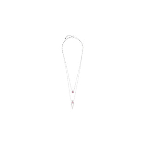 My Way Necklace - Pink Silver