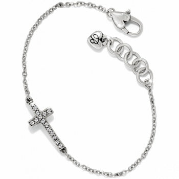 JB6332 Silver Starry Night Cross Bracelet