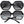 Load image into Gallery viewer, A12783 Moderna Black Sunglasses
