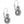 Load image into Gallery viewer, JA5753 Halo Eclipse Leverback Earring
