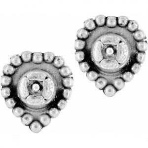 J20622 Shimmer Heart Mini Post Earrings