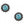 Load image into Gallery viewer, J2049C Twinkle Blue Zircon Mini Post Earrings
