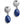 Load image into Gallery viewer, JA4032 Mediterranean Petite Post Drop Earrings
