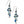 Load image into Gallery viewer, JA5673 Blue Showers French Wire Earrings
