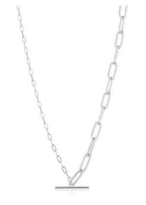 MIXED LINK T-BAR NECKLACE