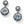 Load image into Gallery viewer, JA4301    Twinkle Duo Post Drop Earrings

