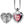 Load image into Gallery viewer, J44722 Silver Floral Heart Locket Necklace
