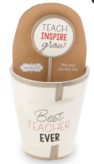 Best Teacher Pot/ Marker Set