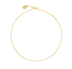 Chain 5 - Short Gold Small Oval Links