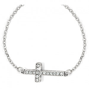 JN8862 Silver Starry Night Cross Necklace