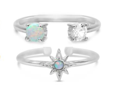 Pretty Little Rings - Celestial Stack Boxed - Silver