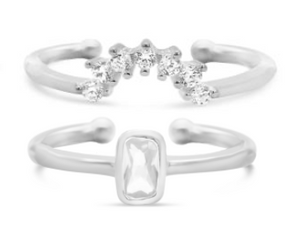 Pretty Little Rings - Royal Stack Boxed - Silver