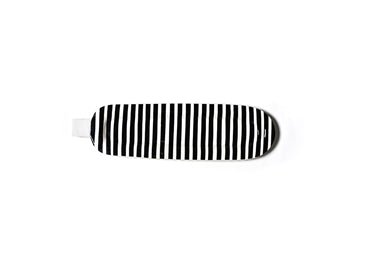 Black Stripe Mini Entertaining Skinny Oval Platter