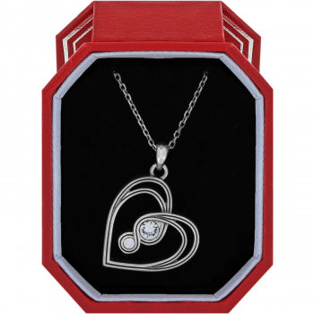 JD1871 Infinity Sparkle Petite Heart Necklace Box