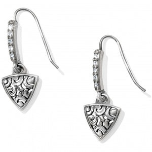 JA3561 Deco Luxe Triangle French Wire Earrings