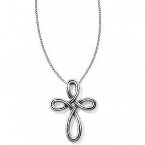 JL8490 Interlok Petite Cross Necklace